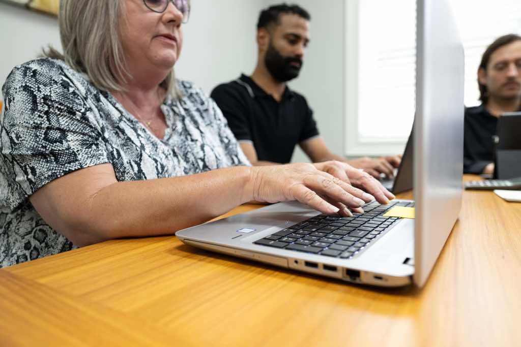 two accountants look at tax deductions