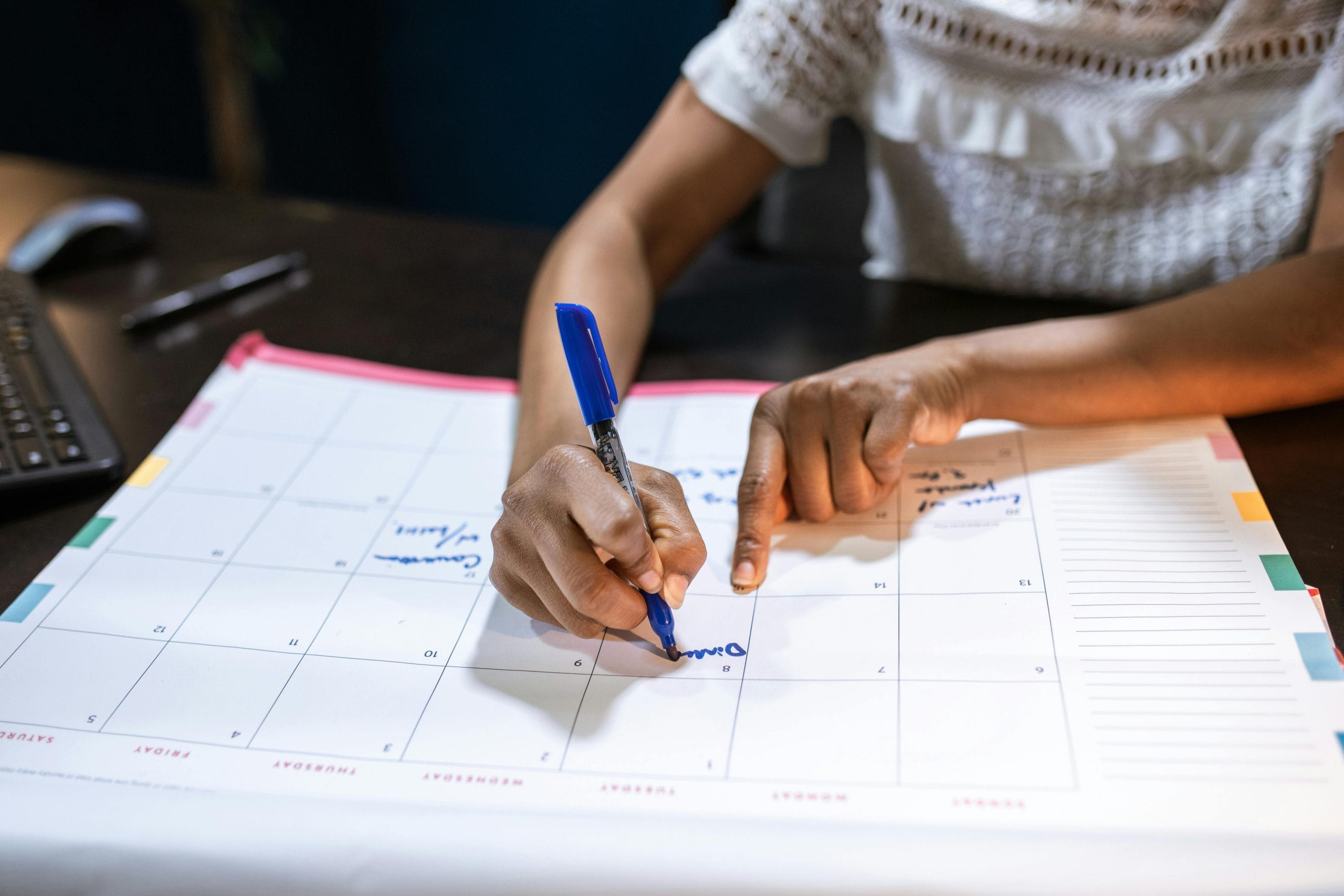 Marking Up a Calendar