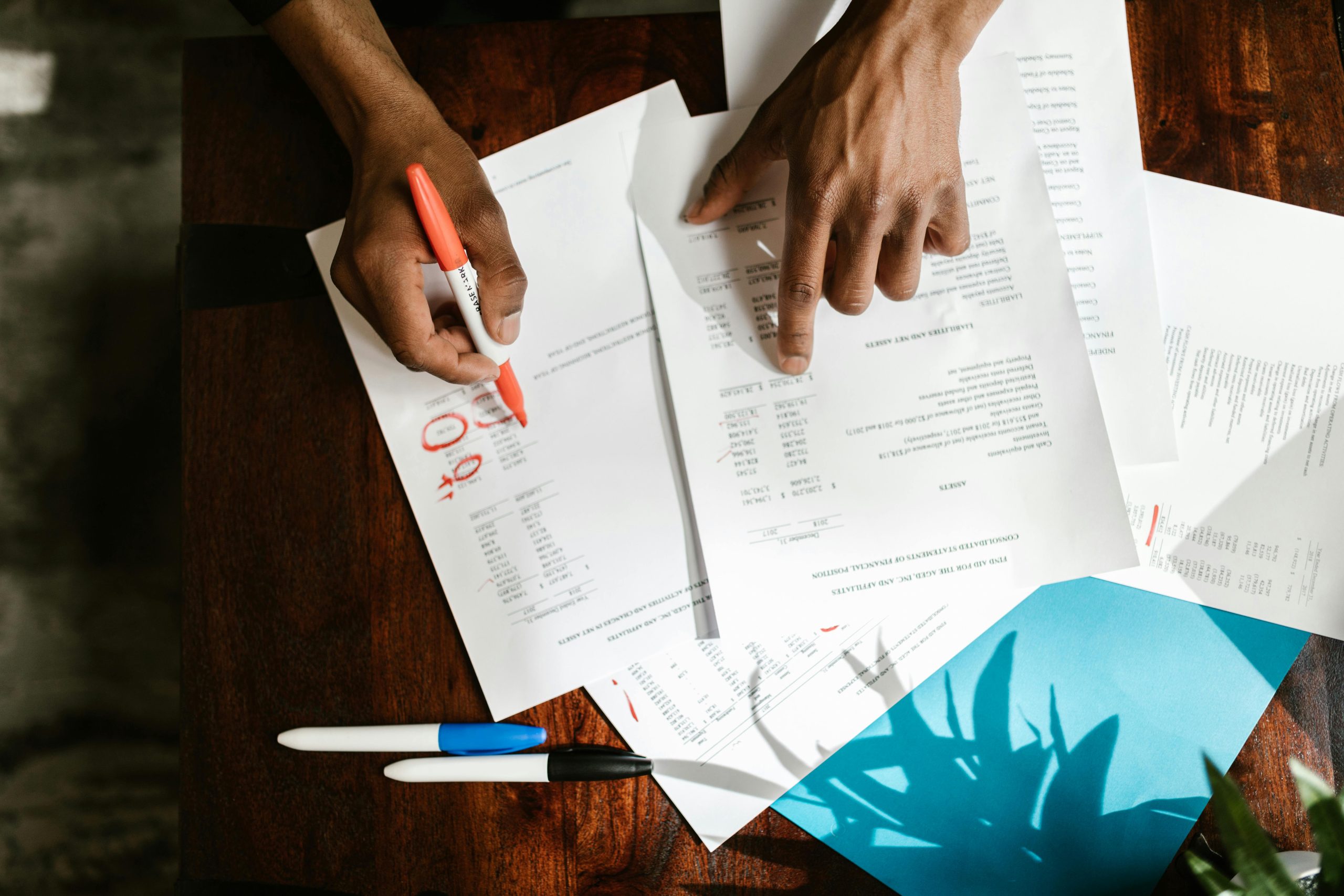 Reviewing Tax Documents with Client